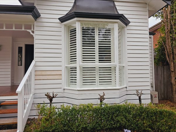 Bay Window Plantation Shutters